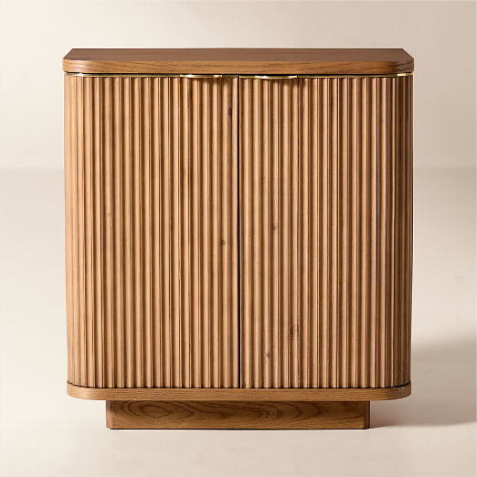 Davison 30" Fluted Warm Oak Cabinet