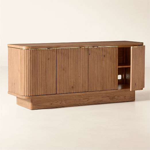 Davison 60" Fluted Oak Media Console