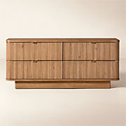 Davison 4-Drawer Fluted Oak Dresser