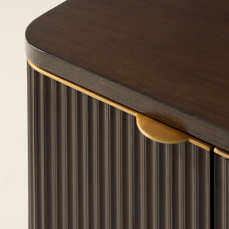 Davison 60" Fluted Dark Oak Media Console - image 7 of 8