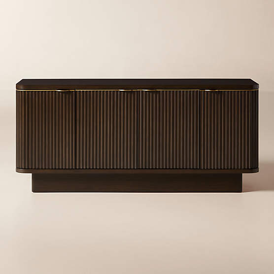 Davison 60" Fluted Dark Oak Media Console