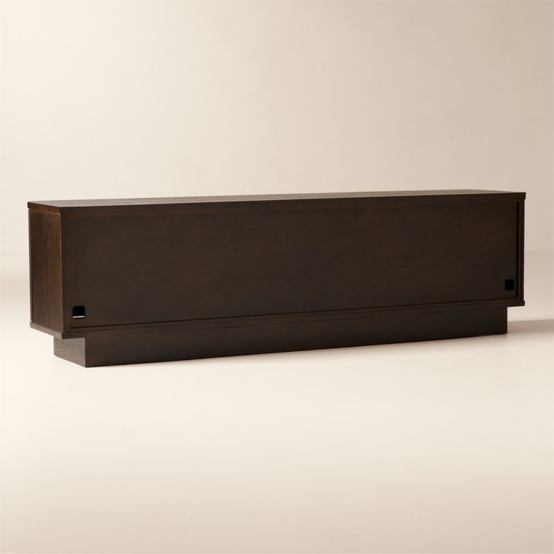 Davison 93" Fluted Dark Oak Media Console - image 6 of 8