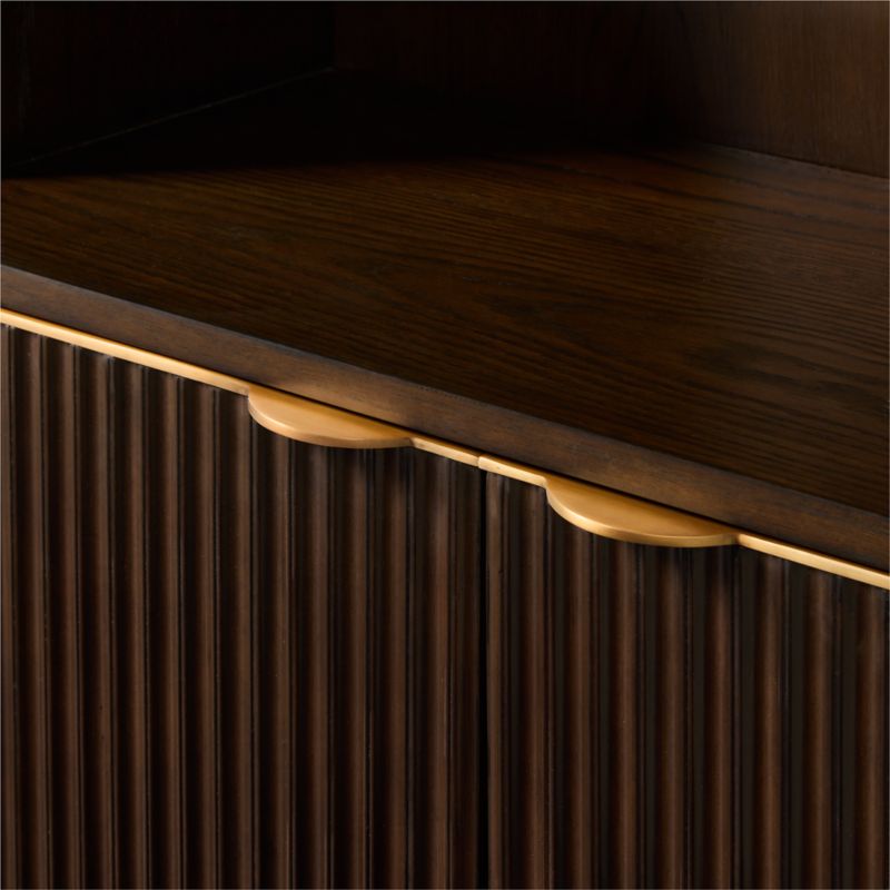 Davison Fluted Dark Oak Bookcase - image 7 of 8