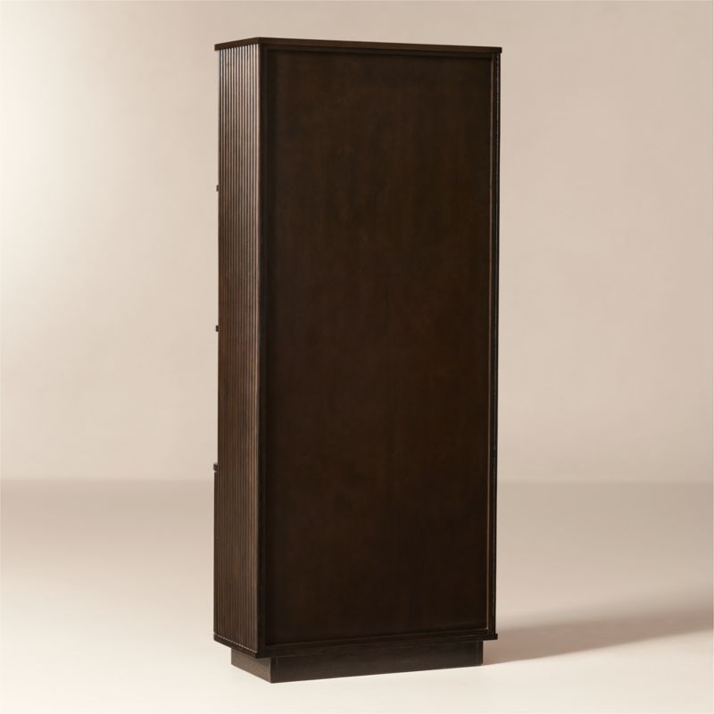 Davison Fluted Dark Oak Bookcase - image 6 of 8