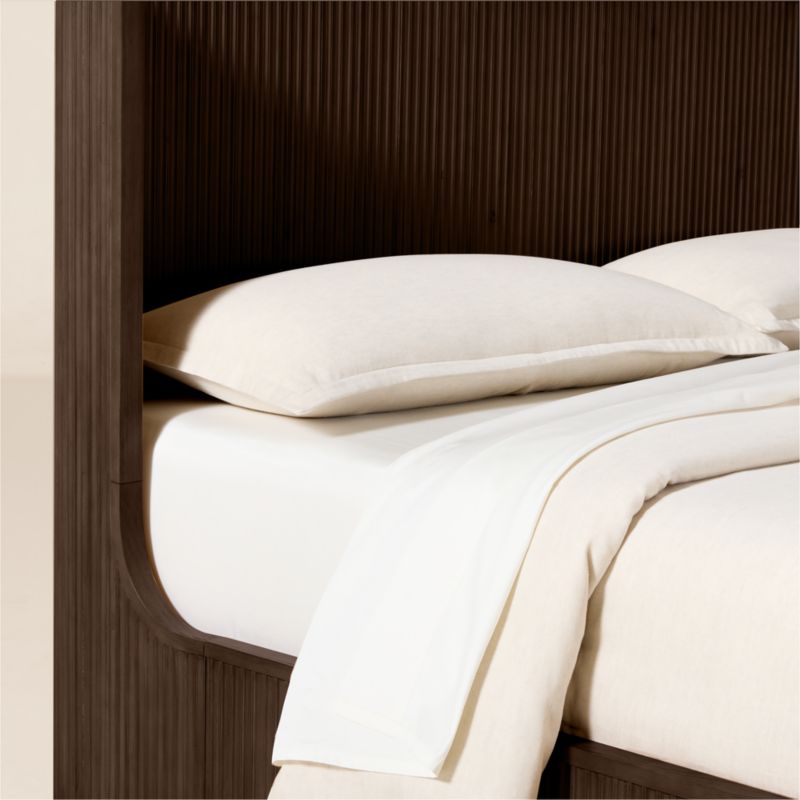 Davison Fluted Dark Brown Wood King Bed - image 5 of 7