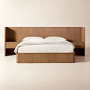 Curator Brown Leather King Bed