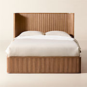 Davison Fluted Wood Queen Bed