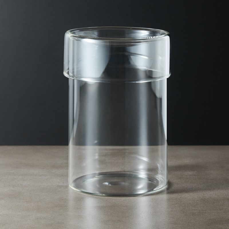 Shop Dawson Large Round Glass Canister from CB2 on Openhaus
