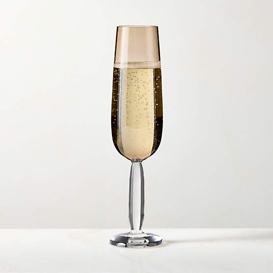 Dean Inom Smoked Champagne Flute by Casa Dean by Swizz Beatz