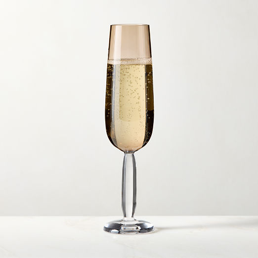 Dean Inom Smoked Champagne Flute by Casa Dean by Swizz Beatz