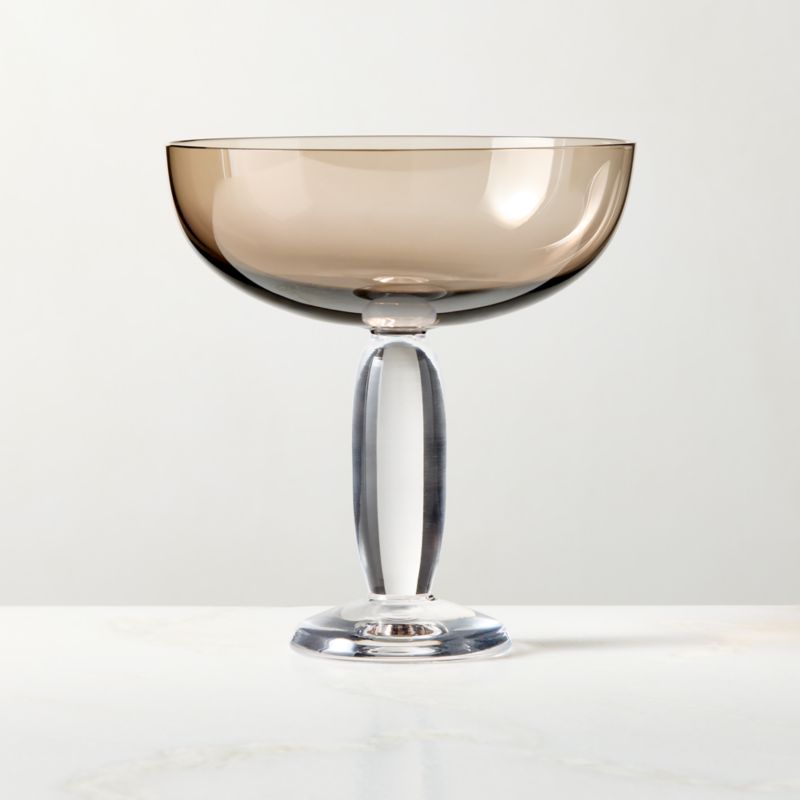 Dean Inom Smoked Coupe Glass by Casa Dean by Swizz Beatz - image 2 of 4