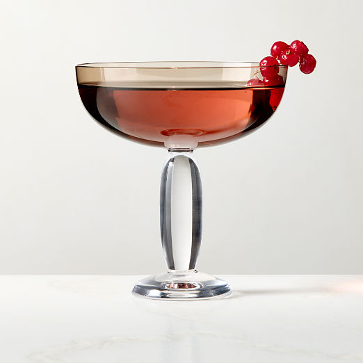 Dean Inom Smoked Coupe Glass by Casa Dean by Swizz Beatz