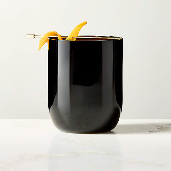 Dean Inom Smoked Double Old-Fashioned Glass by Casa Dean by Swizz Beatz