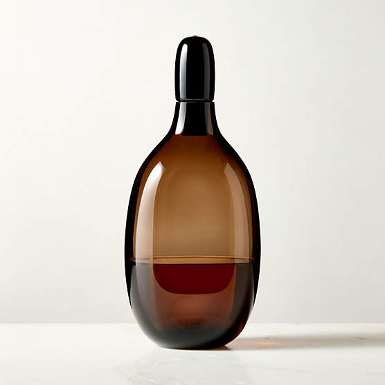 Dean Inom Smoked Glass Decanter by Casa Dean by Swizz Beatz