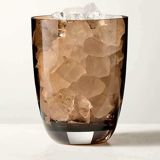 Dean Inom Smoked Glass Ice Bucket by Casa Dean by Swizz Beatz
