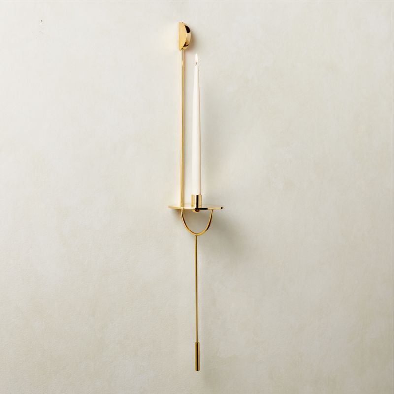 Forde Blackened Brass Wall Sconce Taper Candle Holder + Reviews