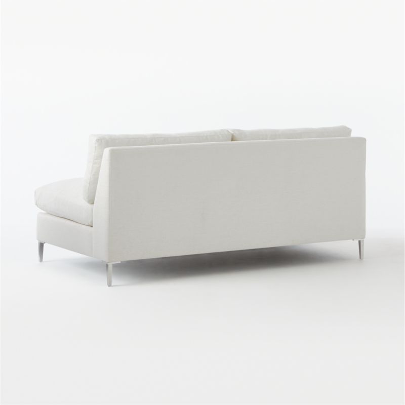 Decker Armless Loveseat Bloce Noir CB2 Canada