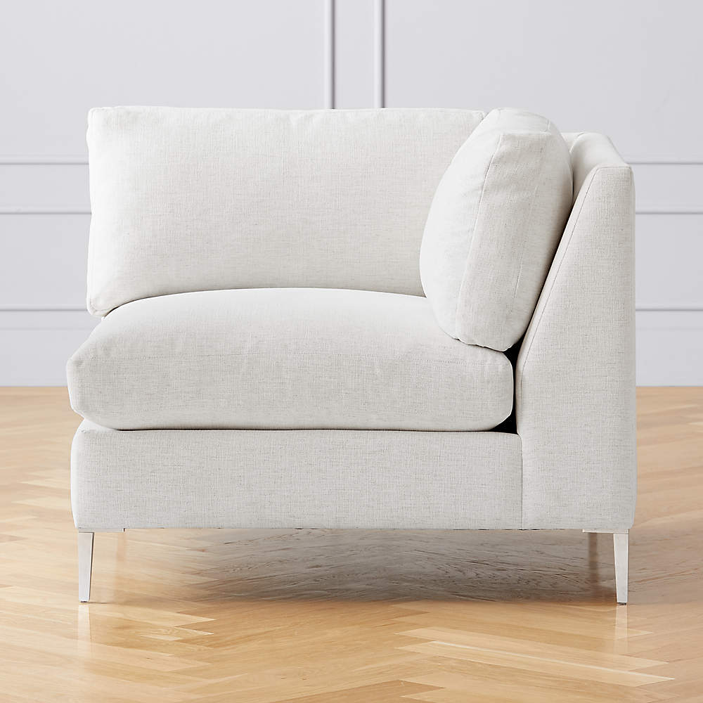 Decker Corner Chair Bloce Cream CB2 Canada