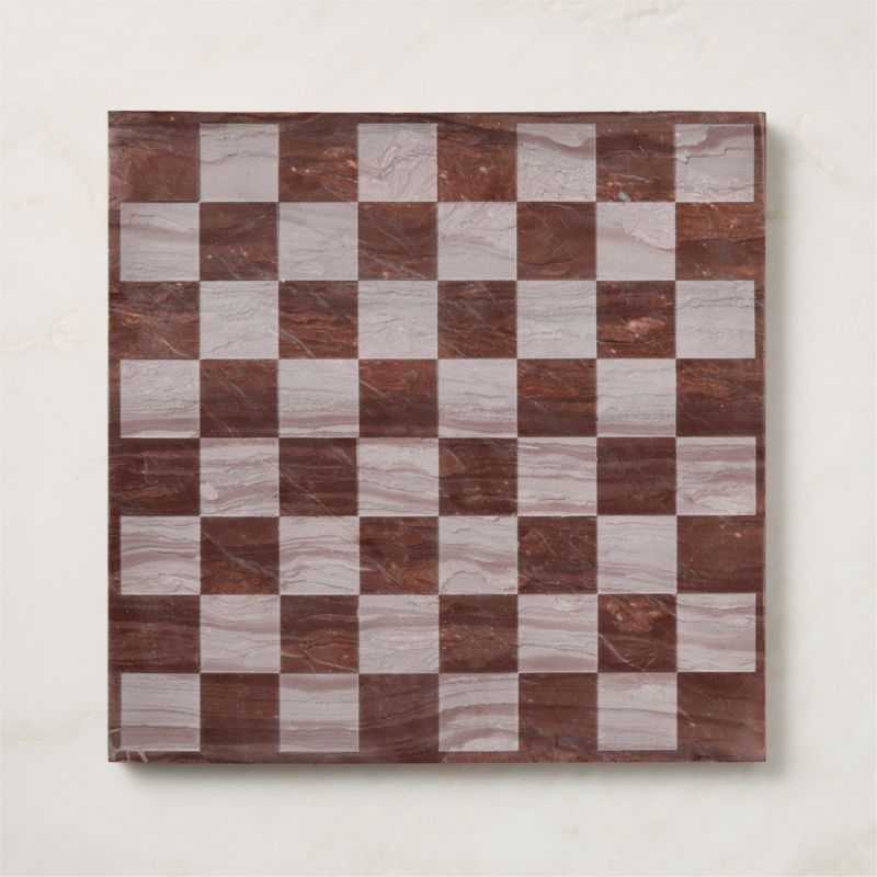 Delphi Red and White Marble Chess Set by Nina Garcia - image 3 of 6