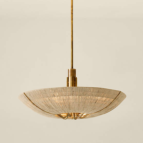 Delphine Natural Jute Pendant Light 23"