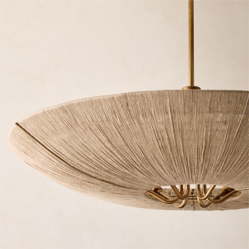 Delphine Natural Jute Pendant Light 33" - image 2 of 6