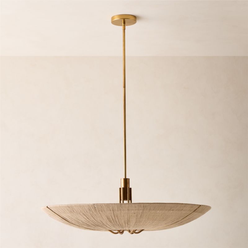 Delphine Natural Jute Pendant Light 33" - image 5 of 6