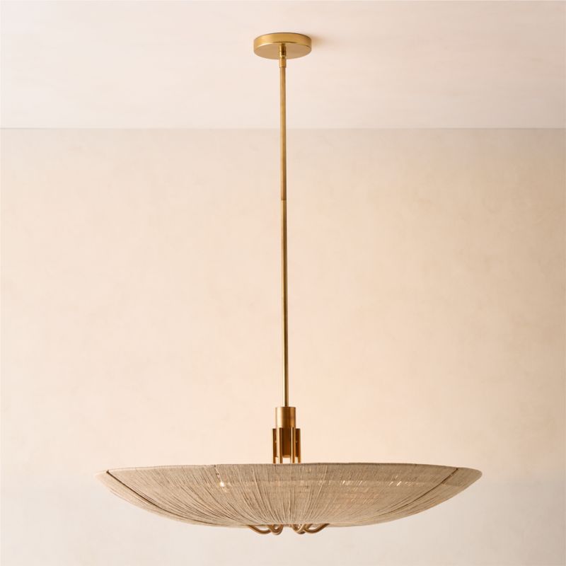 Delphine Natural Jute Pendant Light 33" - image 4 of 6