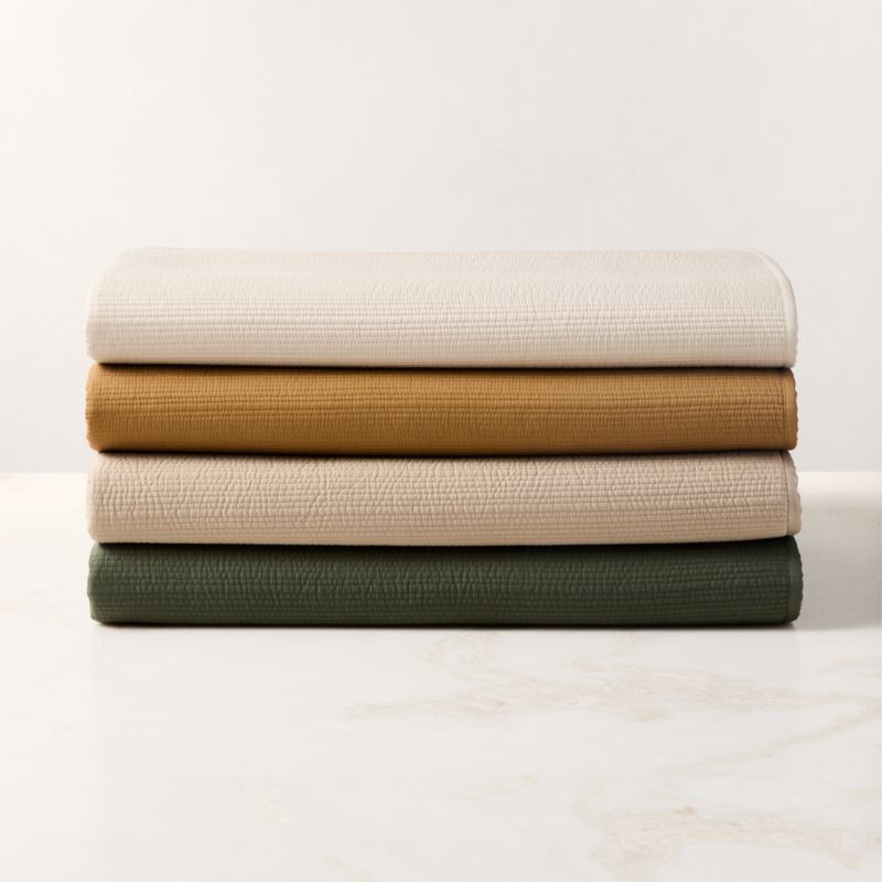 Demar Organic Cotton Sateen Dark Taupe King Quilt - image 4 of 5