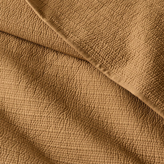 Demar Organic Cotton Sateen Smoked Amber Full/Queen Quilt