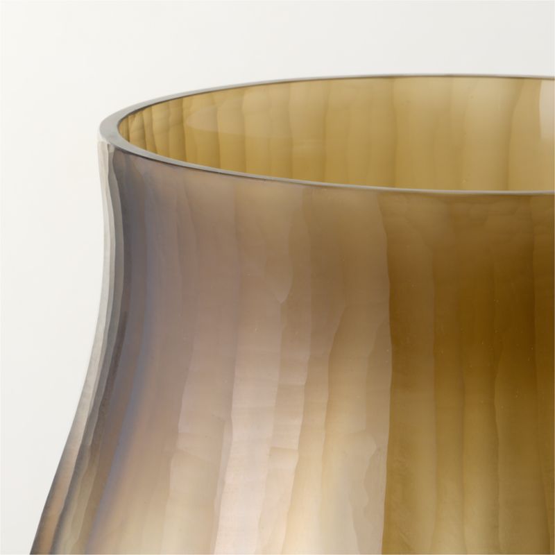 Dendro Smoked Black Glass Hurricane Candle Holder 12.5" - image 2 of 3