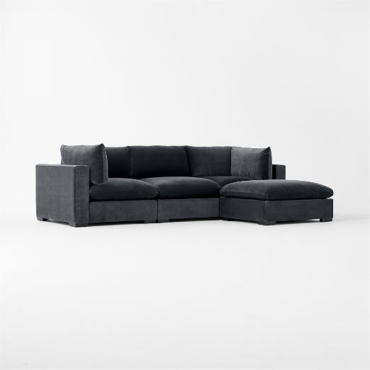 Deseo 4-Piece Modular Standard Depth Sectional Sofa