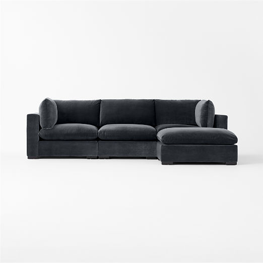 Deseo 4-Piece Modular Standard Depth Sectional Sofa