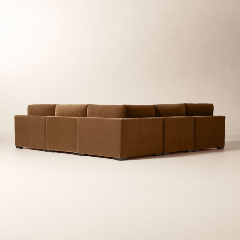 Deseo 5-Piece Light Brown Performance Velvet Standard Depth Sectional Sofa - image 5 of 9