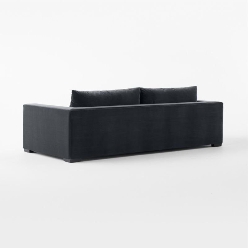 Deseo 94.5" Charcoal Grey Performance Velvet Deep Depth Sofa - image 7 of 9