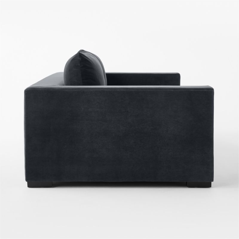 Deseo 94.5" Charcoal Grey Performance Velvet Deep Depth Sofa - image 6 of 9