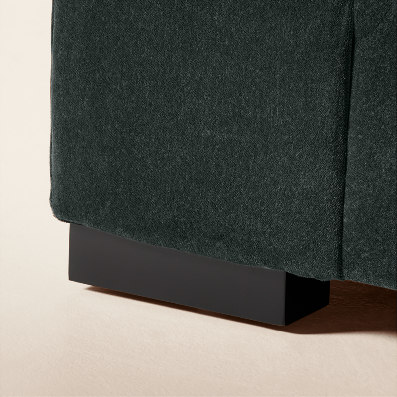 Deseo 2-Piece Grey Blue Performance Velvet Standard Depth Sectional Sofa - image 5 of 8
