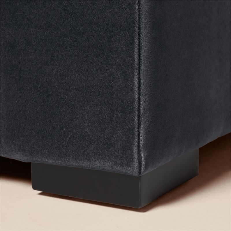 Deseo Deep Depth Charcoal Grey Performance Velvet 2-Piece Sectional Sofa - image 6 of 11