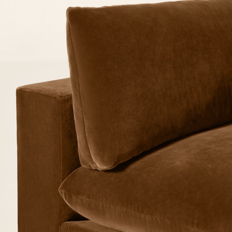 Deseo Light Brown Performance Velvet Deep Depth Corner Chair - image 5 of 10