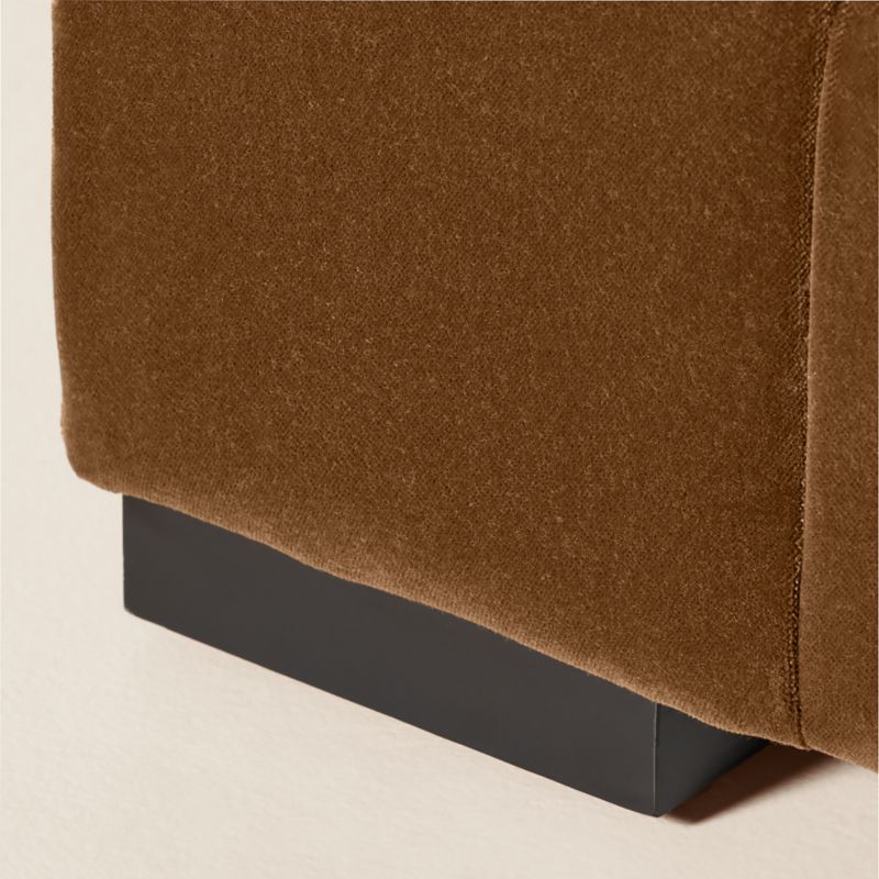 Deseo Light Brown Performance Velvet Deep Depth Corner Chair - image 6 of 10