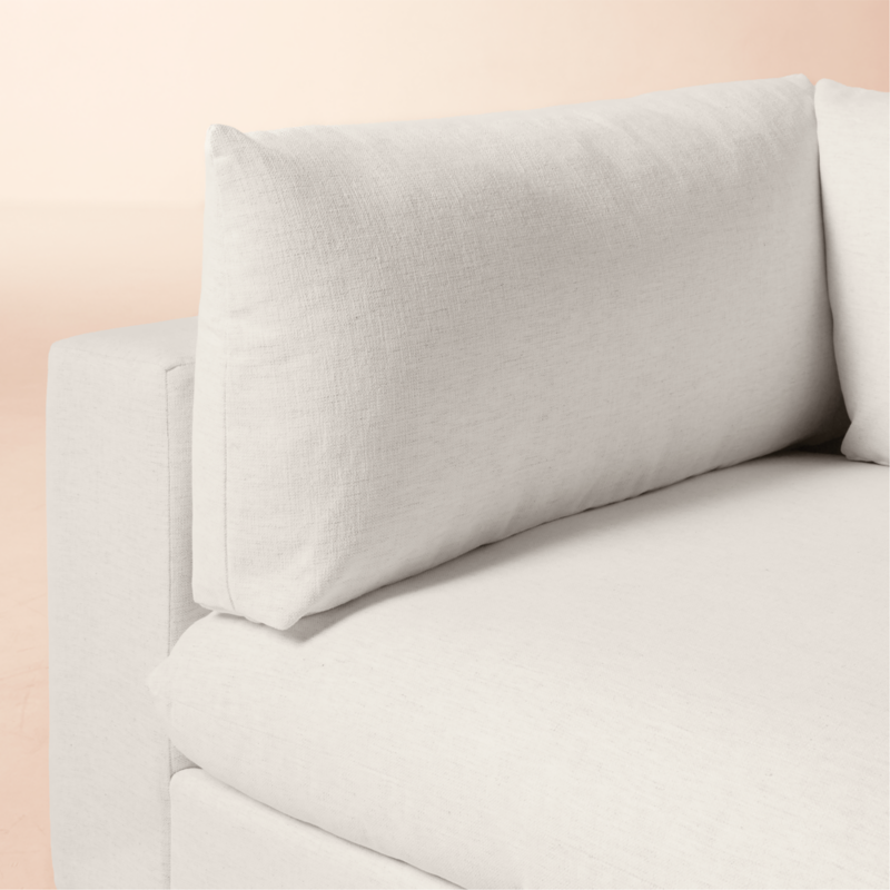 Deseo 2-Piece White Performance Fabric Deep Depth Sectional Sofa - image 7 of 10