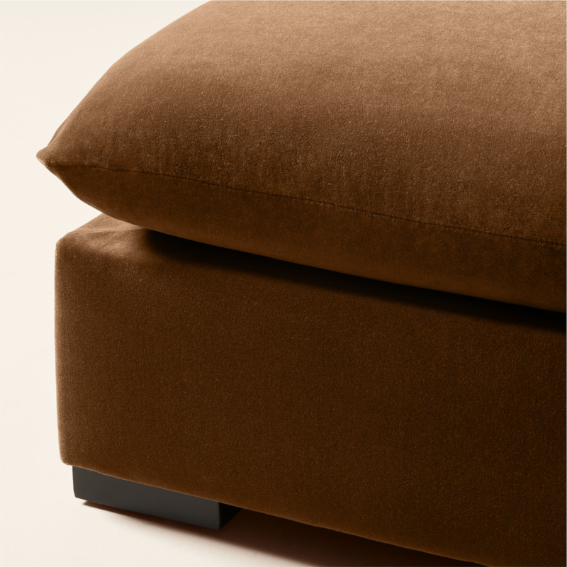 Deseo 4-Piece Praline Brown Performance Velvet Standard Depth Sectional Sofa - image 8 of 10