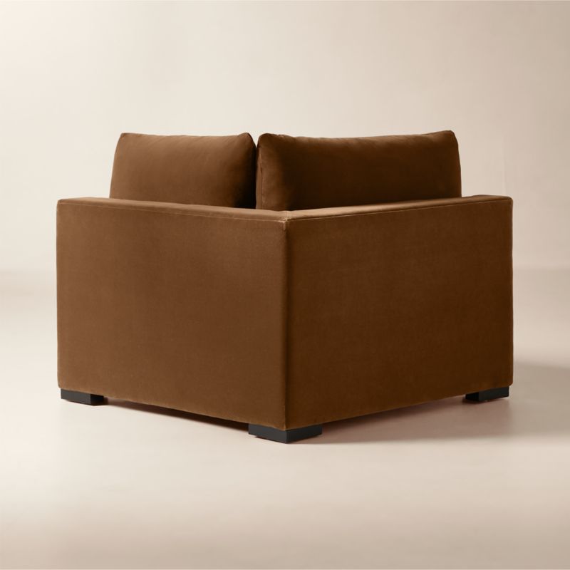 Deseo Light Brown Performance Velvet Standard Depth Corner Chair - image 5 of 10