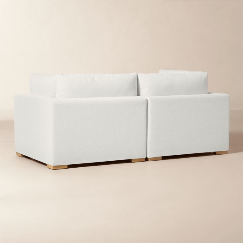 Deseo 2-Piece White Performance Fabric Standard Depth Sectional Sofa - image 6 of 10