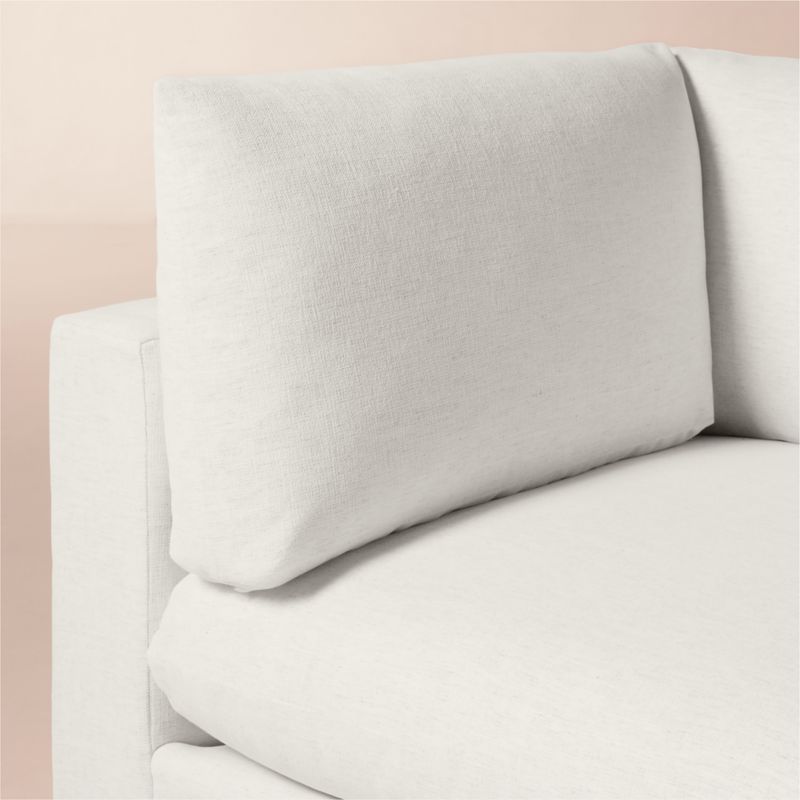 Deseo 2-Piece White Performance Fabric Standard Depth Sectional Sofa - image 5 of 10