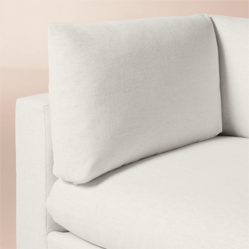 Deseo 2-Piece White Performance Fabric Standard Depth Sectional Sofa - image 7 of 10