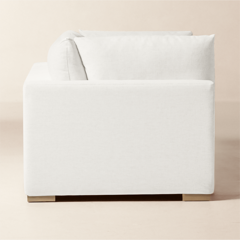 Deseo 2-Piece White Performance Fabric Standard Depth Sectional Sofa - image 5 of 10