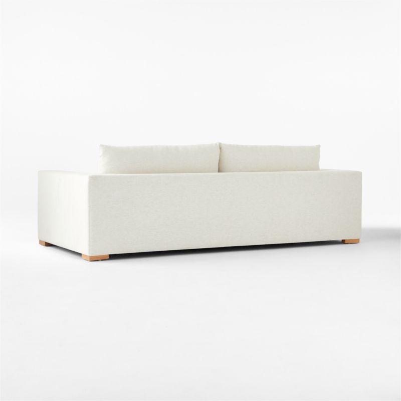 Deseo 94.5" White Performance Fabric Deep Depth Sofa - image 7 of 8