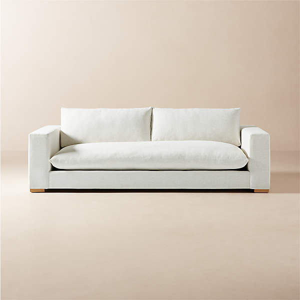 Deseo White Performance Fabric Sofa