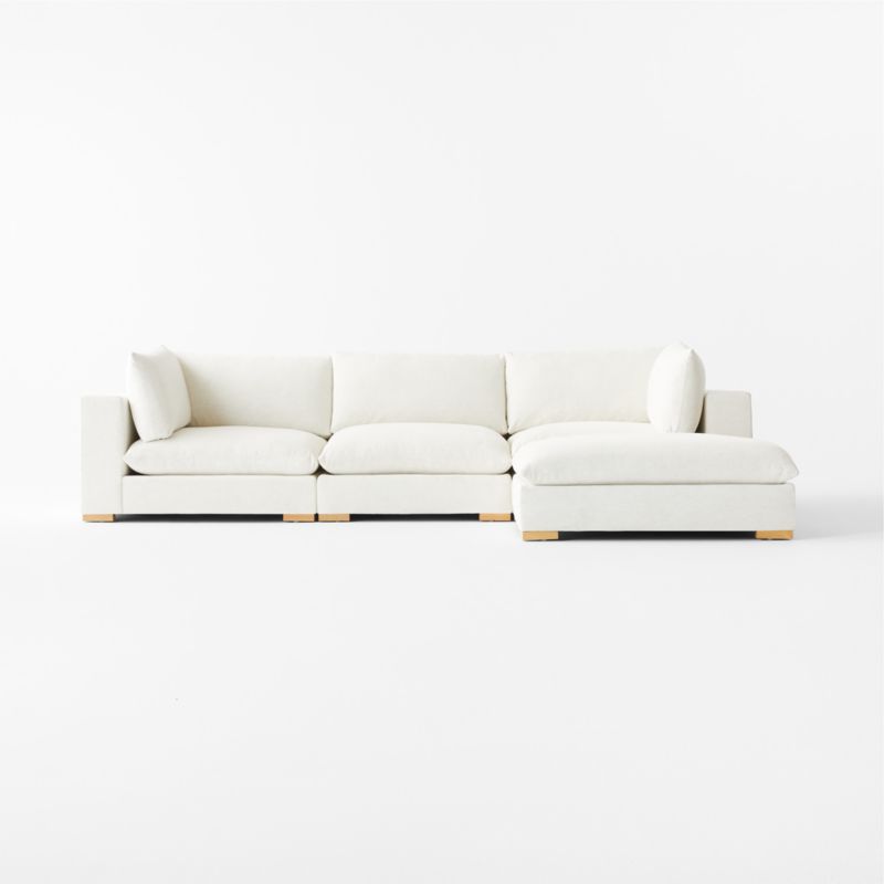 Deseo 4Piece Modular Deep Depth Sectional Sofa CB2