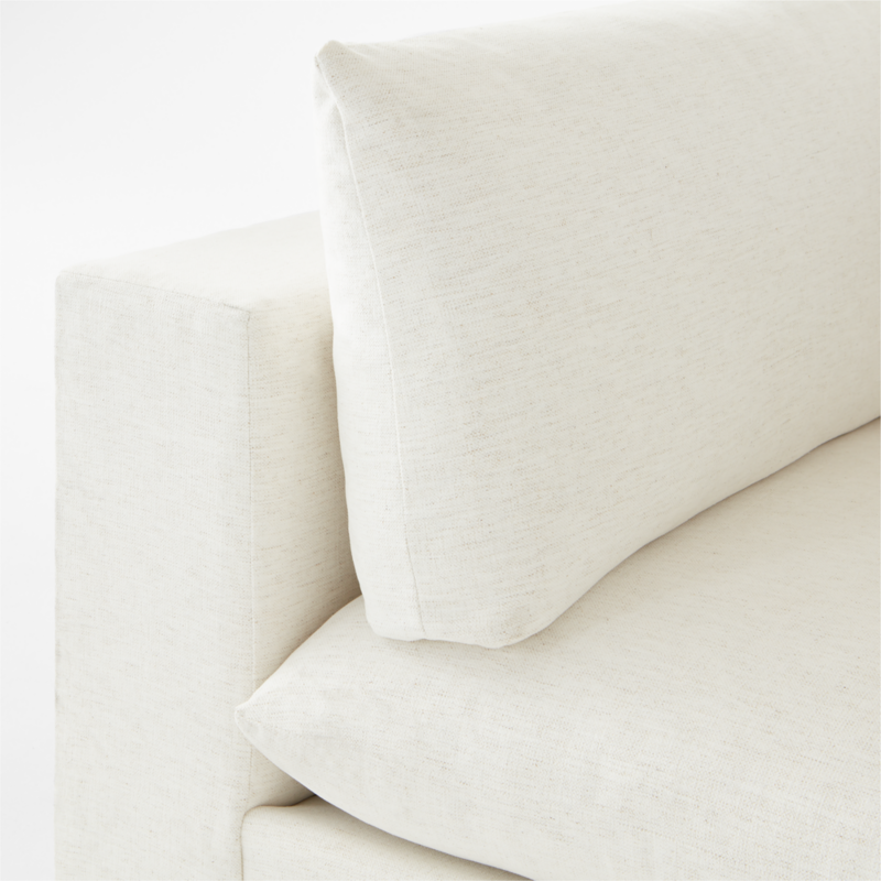 Deseo White Performance Fabric Deep Depth Corner Chair - image 8 of 9